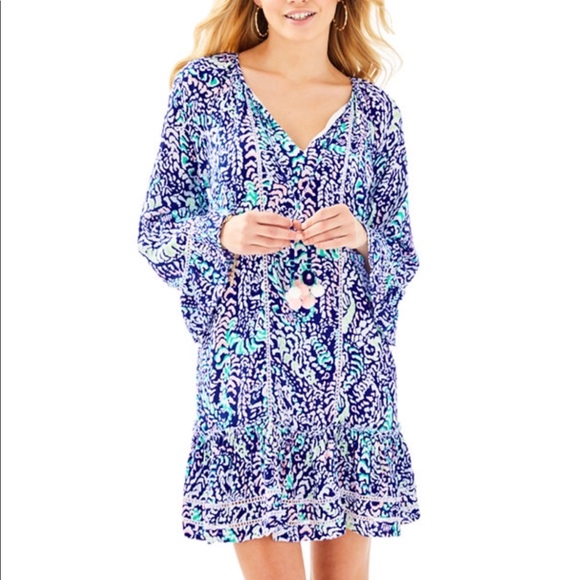 Lilly Pulitzer Dresses & Skirts - Lilly Pulitzer Percilla Tunic Dress Pom Pom Tassel